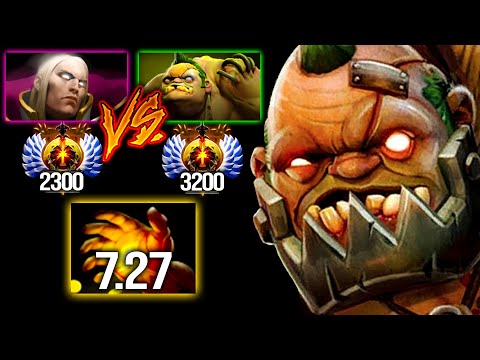 Immortal Pudge Vs Immortal Invoker Mid | The First Midas Pudge In 7.27 [2 games] | Pudge Official
