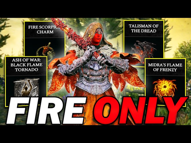 BREAKING Elden Ring With FIRE ATTACKS ONLY!