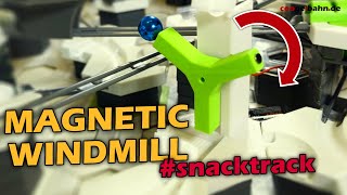 GraviTrax POWER SnackTrack 🧲 MAGNETIC WINDMILL ⚡ [ Curved Cannon ➕ TipTube ➕ Lever ➕ Carousel ]