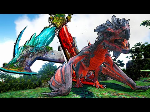 Taming Blood Crystal Wyvern - Crystal Isles - ARK: Survival Evolved