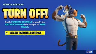 HOW TO TURN OFF PARENTAL CONTROLS ON FORTNITE! (2024)