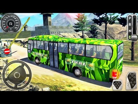 US Army Transport Simulator 3D - Offroad Prisoners Bus Driving - Android GamePlay