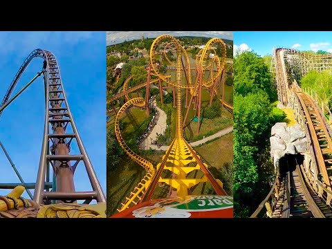 Alle Achterbahnen im Parc Asterix! Toutatis Edition! 2023 – POV-Aufnahmen aus der ersten Reihe in 4K