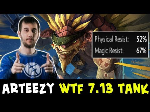 Arteezy 7.13 TANK Bristleback — WTF this magic resistance?