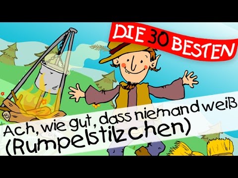 🏞️ Ach wie gut, dass niemand weiß (Rumpelstilzchen) - Märchenlieder zum Mitsingen || Kinderlieder