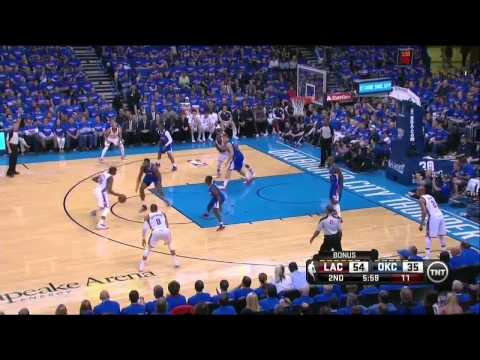 NBA, playoff 2014, Thunder vs. Clippers, Round 2, Game 1, Move 24, Kevin Durant, 2 pointer