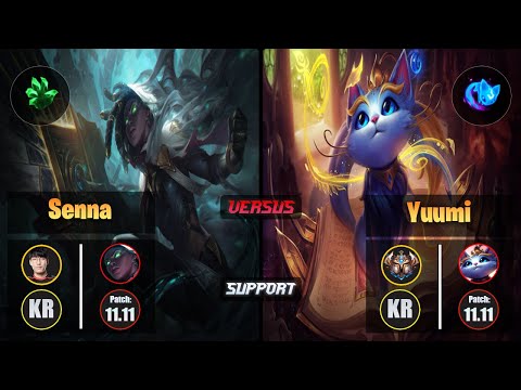 Tarzan SENNA (Support) [Grasp of the Undying] VS YUUMI - Challenger KR Patch 11.11