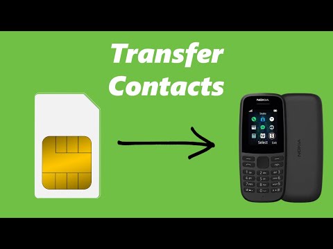 How To Transfer Contacts From SIM Card To Nokia Phone - Nokia 105, 105 4G, 106, 225, 3310, 110, 8110
