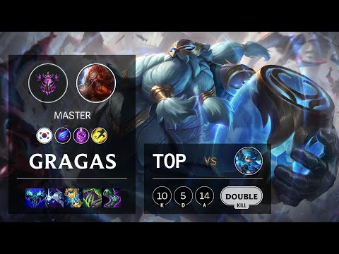 Gragas Top vs Gwen - KR Master Patch 11.18