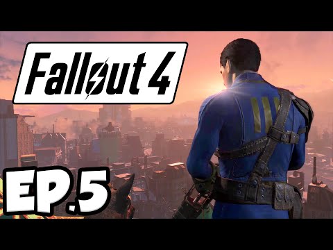 Fallout 4 Ep.5 - GETTING BASE DEFENSES!!! (Gameplay)