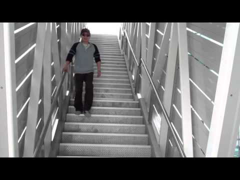 How to walk down the stairs fast