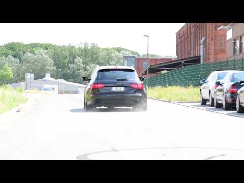 Audi RS4 B8 stock exhaust muffler deleted