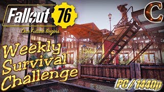 Fallout 76 Live Stream, PC/1440p, Part 50: Weekly Survival Mode Challenge & Legendary Weapon Reward!
