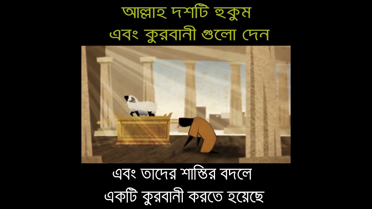 03 - আল্লাহ্ তালাহ ১০ টি আদেশ এবং কোরবানি পালনেল নির্দেশ দেন।