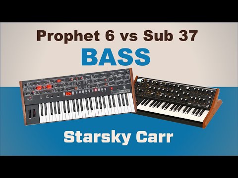 Moog Sub 37 vs Prophet 6 : Bass