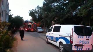 Mahalle Sakinleri Alevlere Uyandı; Patlama Panik Yarattı