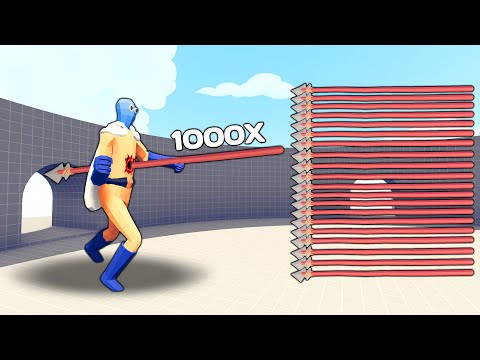 1000x OVERPOWERED SPEAR THROWER vs UNITS | TABS - Totally Accurate Battle Simulator