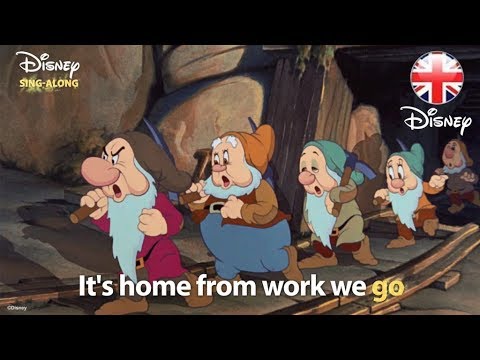 DISNEY SING-ALONGS | Heigh Ho  -  Snow White Lyric Video! | Official Disney UK