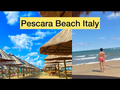 Firstday in Pescara Beach |Walking Tour Pescara Italy#PescaraBeachItaly
