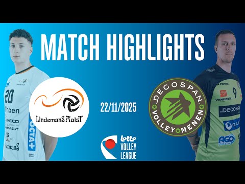 GAME HIGHLIGHTS: Lindemans Aalst vs Decospan Volley Team Menen (22-11-2025)