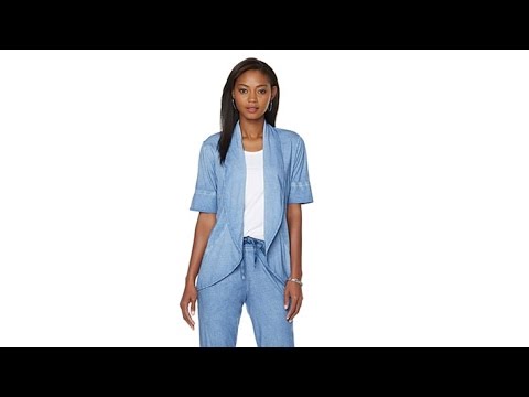 Wendy Williams Cool Pigment Dyed Cocoon Cardigan