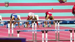 7.54 60mH PB from Nebraska's Darius Luff! #NCAATF