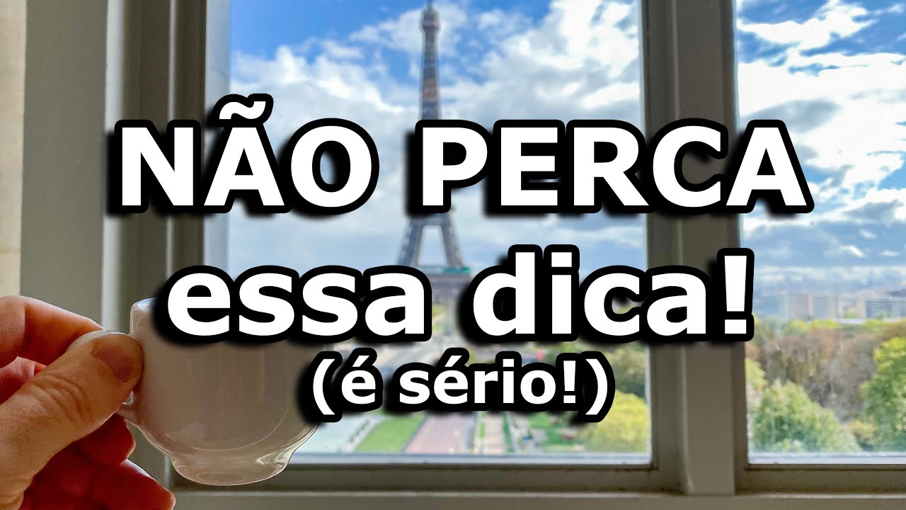 CAFÉ EM PARIS COM UMA SUPER VISTA DA TORRE EIFFEL! ANOTA AÍ QUE QUASE NINGUÉM SABE CHEGAR LÁ !
