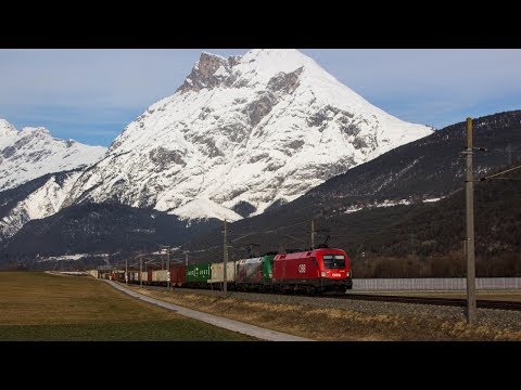 Trains in Flaurling, Austria 19th january 2019