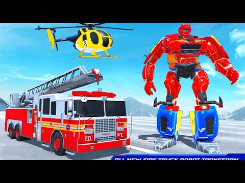 Firefighter Robot Transforming Truck Robot Games Centaurus Games Gameplay #1