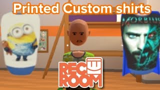 How to get Custom Printed Shirts in RecRoom