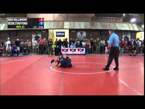 74 kg R1 - Dan Vallimont (NYAC) vs Jesse Stafford (Rocky Mountain RTC)