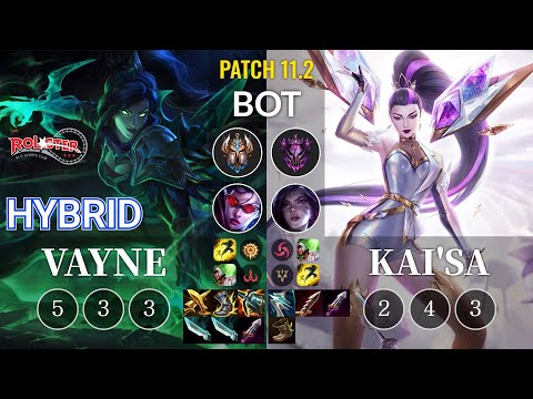 KT HyBriD Vayne vs Kai'Sa Bot - KR Patch 11.2