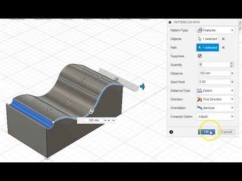 16 - Pattern along a path - command / tool [Silent]