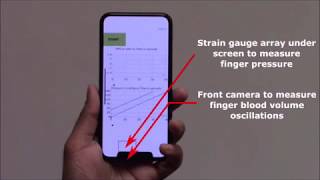 An iPhone Application for Blood Pressure Monitoring via the Oscillometric Finger Pressing Method