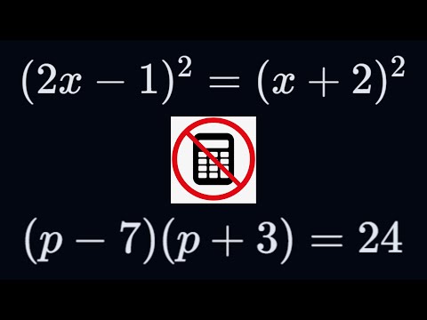 Grade 10 Algebra | Solve for x Without a Calculator | Easy Step-by-Step Method
