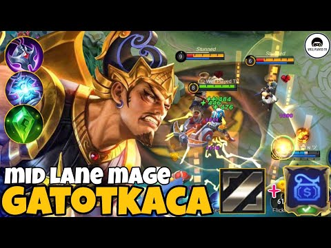 Mid Lane Mage Gatotkaca Gameplay - Top Global Gatotkaca Best Build ~ MLBB