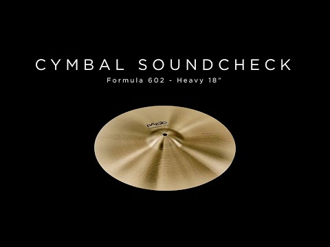 PAISTE CYMBAL SOUNDCHECK - Formula 602 Heavy 18"