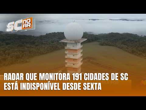 Radar meteorológico de Lontras fica indisponível para manutenção corretiva