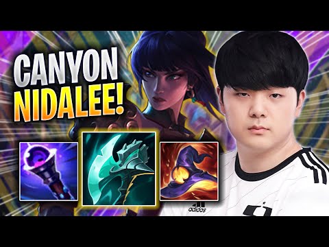 CANYON TRIES NIDALEE WITH NEW ITEMS! - DK Canyon Plays Nidalee JUNGLE vs Poppy! | Season 2023