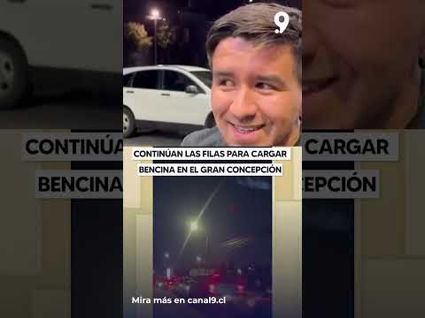 Continúan las filas para cargar bencina en el gran concepción