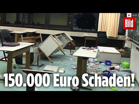 Waschbecken abgerissen und Fenster eingeschlagen: Drei Kinder (11,12) zerstören ihre Schule