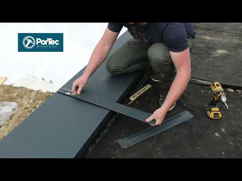 Oplechovanie atiky montážnym systémom PorTec