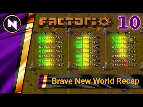 Factorio 0.18 Brave New World Recap #10 DASHBOARD AND MEGABALANCERS | Lets Play