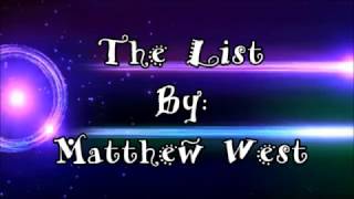 Matthew West The List (Lyric Video)