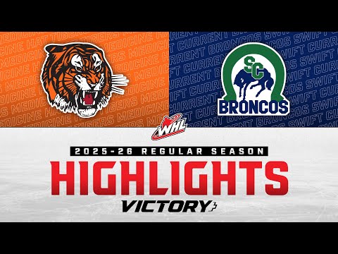Medicine Hat Tigers at Swift Current Broncos 9/26 | WHL Highlights 2025-26