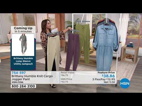 Brittany Humble Knit Cargo Jogger Pant