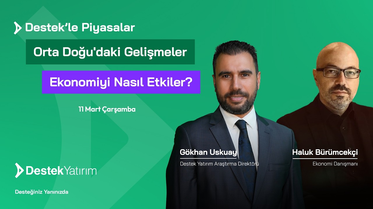 Orta Doğu'daki Gelişmeler Ekonomiyi Nasıl Etkiler? Destek Yatırım | Gökhan Uskuay - Haluk Bürümcekçi