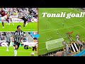 Sandro Tonali debut goal!🔥 vs Aston Villa 5-1#tonali #newcastle #footballnews