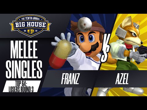 Franz vs Azel - Melee Singles Top 64: Losers Round 3 - The Big House 10 | Dr. Mario vs Fox