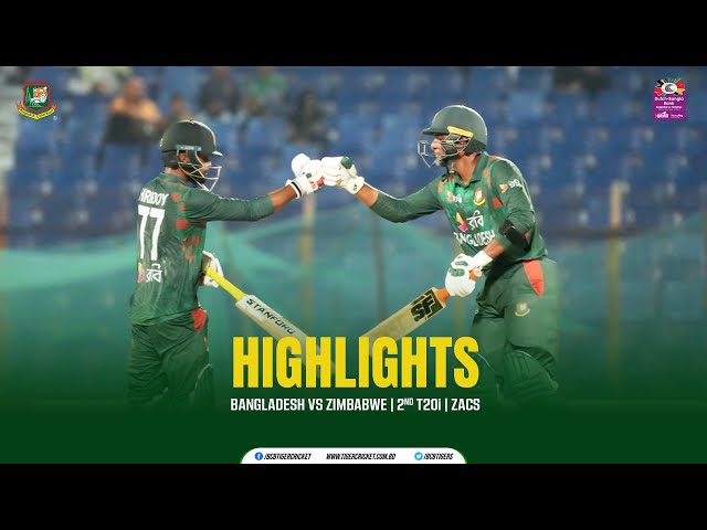 Highlights | 2nd T20i  | Dutch-Bangla Bank Bangladesh vs Zimbabwe T20i Series 2024